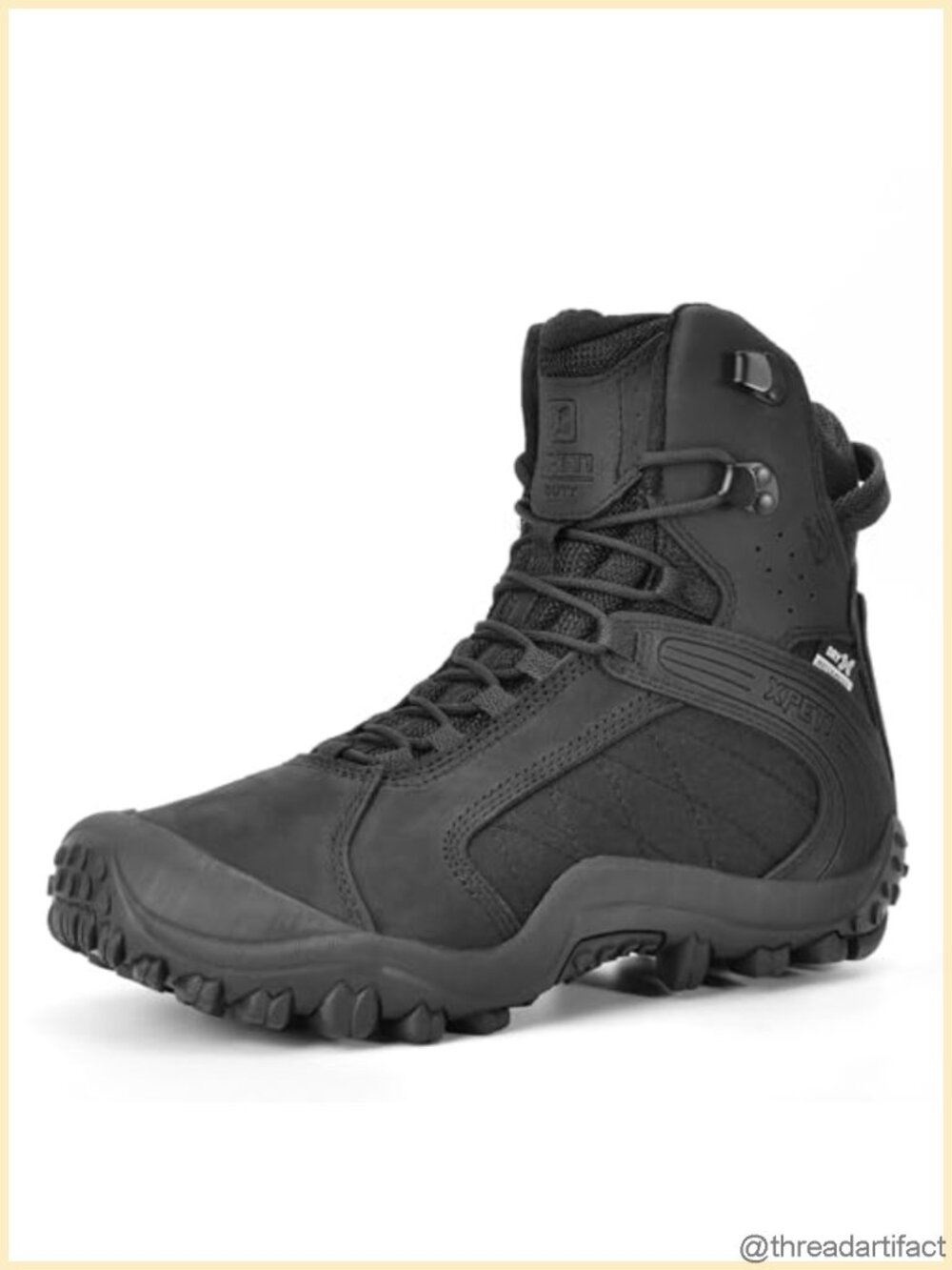 Waterproof Nubuck Leather Tactical Hiking Boots Combat Ankle Military